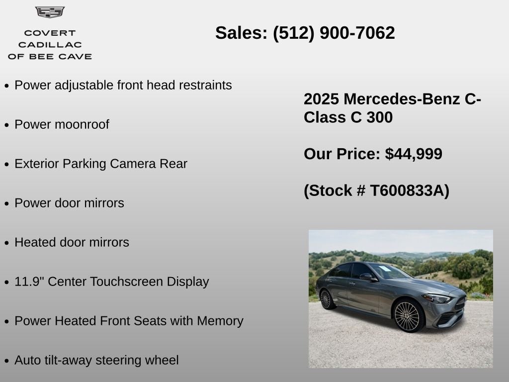 2025 Mercedes-Benz C-Class C 300