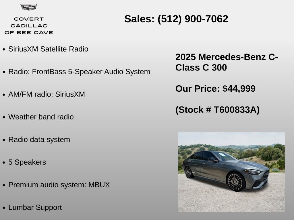 2025 Mercedes-Benz C-Class C 300