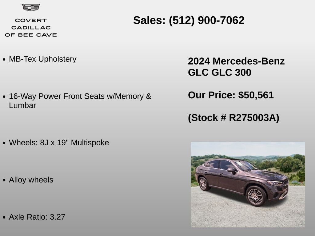 2024 Mercedes-Benz GLC GLC 300 Coupe 4MATIC®