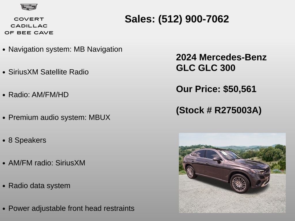 2024 Mercedes-Benz GLC GLC 300 Coupe 4MATIC®