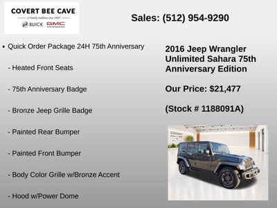2016 Jeep Wrangler Unlimited Sahara