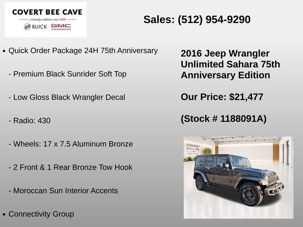 2016 Jeep Wrangler Unlimited Sahara