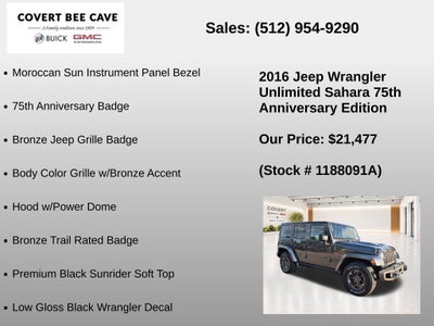2016 Jeep Wrangler Unlimited Sahara