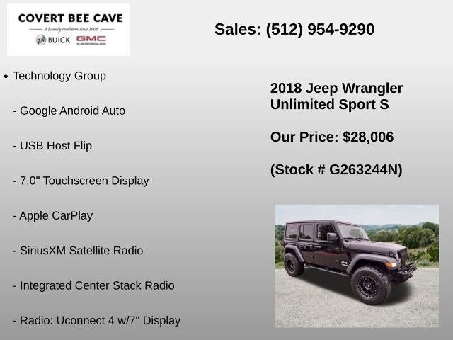 2018 Jeep Wrangler Unlimited Sport 4x4