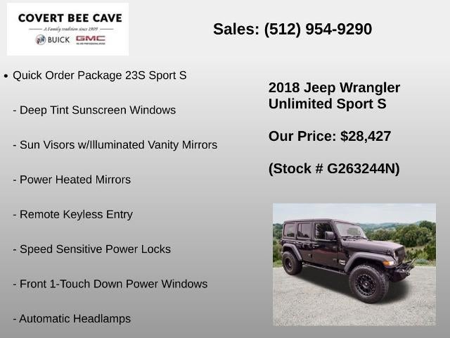 2018 Jeep Wrangler Unlimited Sport 4x4