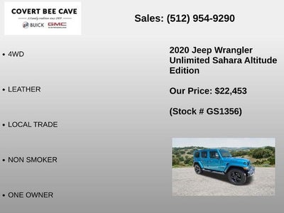 2020 Jeep Wrangler Unlimited Sahara 4x4