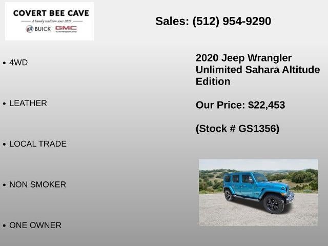 2020 Jeep Wrangler Unlimited Sahara 4x4