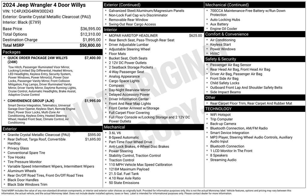 2024 Jeep Wrangler Sport