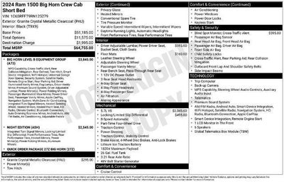 2024 RAM 1500 Big Horn 4x4 Crew Cab 5'7" Box