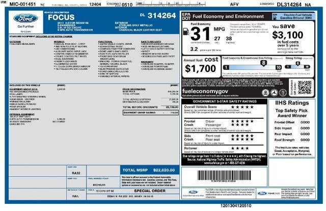 2013 Ford Focus 4dr Sdn SE