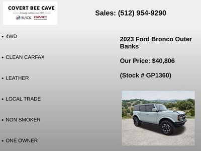 2023 Ford Bronco Outer Banks 4 Door Advanced 4x4