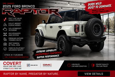 2025 Ford Bronco Raptor 4 Door Advanced 4x4