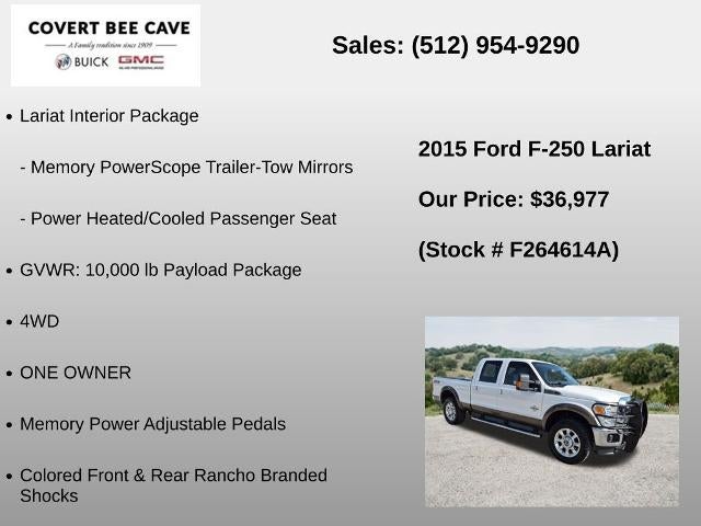 2015 Ford Super Duty F-250 SRW 4WD Crew Cab 6-3/4 Ft Box Lariat