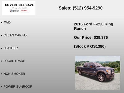 2016 Ford Super Duty F-250 SRW 4WD Crew Cab 6-3/4 Ft Box King Ranch