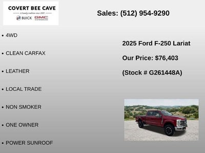 2025 Ford Super Duty F-250 SRW LARIAT 4WD Crew Cab 6.75' Box