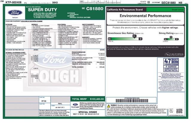 2025 Ford Super Duty F-250 SRW Platinum 4WD Crew Cab 6.75' Box