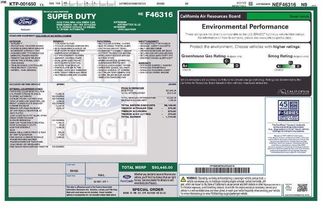 2022 Ford Super Duty F-250 SRW King Ranch 4WD Crew Cab 6.75' Box