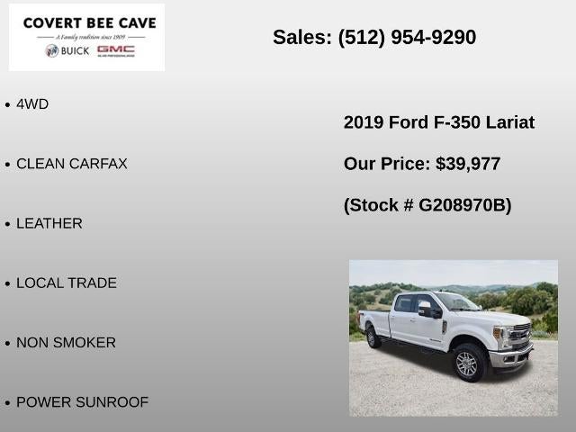 2019 Ford Super Duty F-350 SRW LARIAT 4WD Crew Cab 6.75' Box