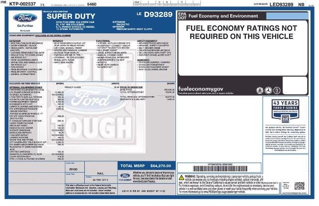 2020 Ford Super Duty F-350 DRW XL 4WD Crew Cab 8' Box