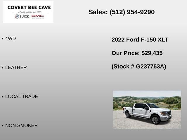 2022 Ford F-150 XLT 4WD SuperCrew 5.5' Box