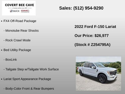 2022 Ford F-150 LARIAT 4WD SuperCrew 5.5' Box