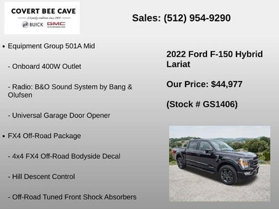 2022 Ford F-150 LARIAT 4WD SuperCrew 5.5' Box