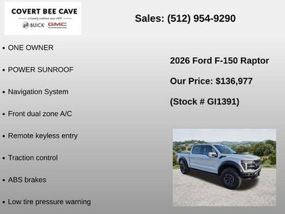 2026 Ford F-150 Raptor 4WD SuperCrew 5.5' Box