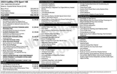 2023 Cadillac CT5 4dr Sdn Sport