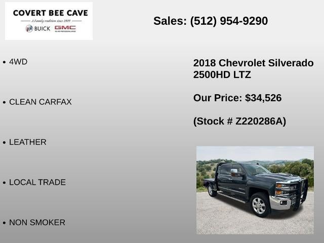 2018 Chevrolet Silverado 2500 HD Crew Cab Standard Box 4-Wheel Drive LTZ