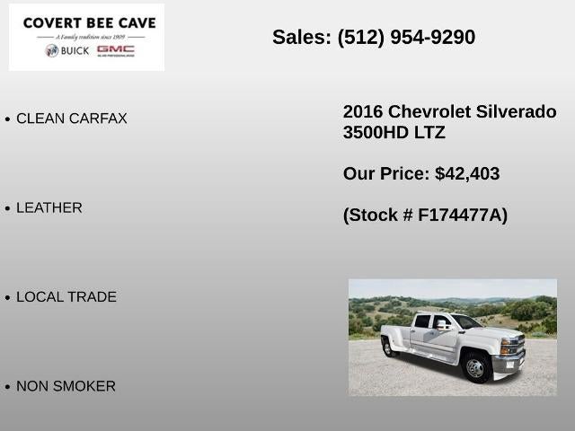 2016 Chevrolet Silverado 3500 HD Crew Cab Long Box 2-Wheel Drive LTZ