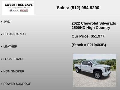 2022 Chevrolet Silverado 2500 HD Crew Cab Standard Box 4-Wheel Drive High Country