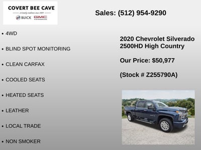 2020 Chevrolet Silverado 2500 HD Crew Cab Standard Box 4-Wheel Drive High Country