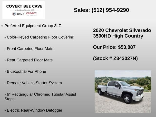 2020 Chevrolet Silverado 3500 HD Crew Cab Long Box 4-Wheel Drive High Country