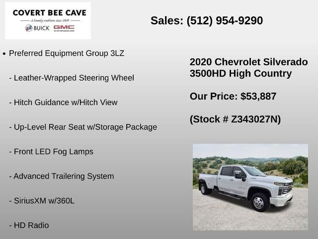2020 Chevrolet Silverado 3500 HD Crew Cab Long Box 4-Wheel Drive High Country