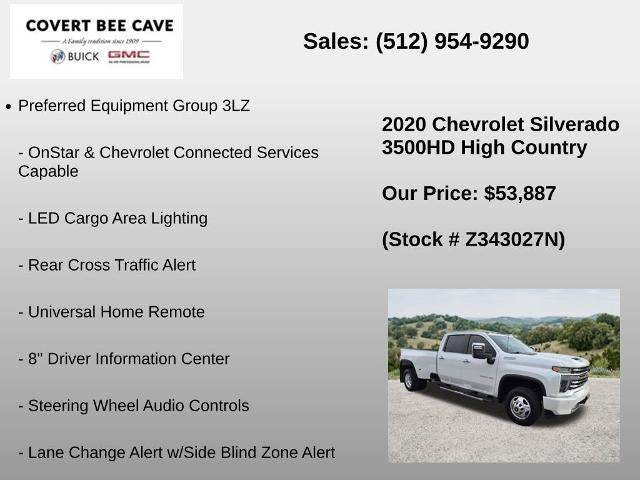 2020 Chevrolet Silverado 3500 HD Crew Cab Long Box 4-Wheel Drive High Country