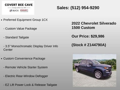 2022 Chevrolet Silverado 1500 LTD Crew Cab Short Box 2-Wheel Drive Custom