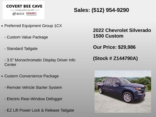 2022 Chevrolet Silverado 1500 LTD Crew Cab Short Box 2-Wheel Drive Custom