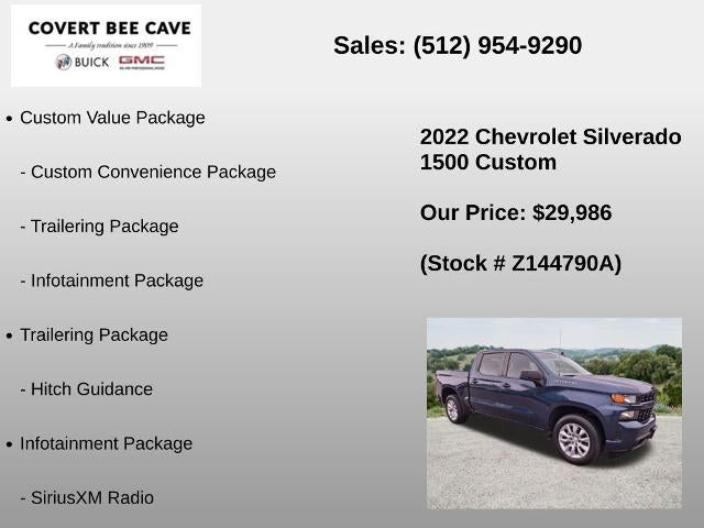 2022 Chevrolet Silverado 1500 LTD Crew Cab Short Box 2-Wheel Drive Custom