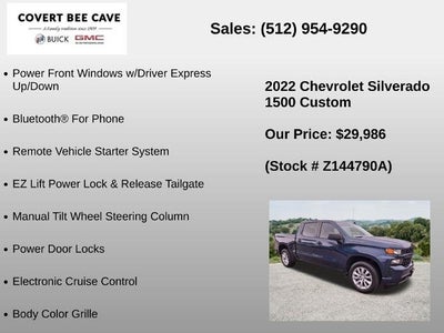 2022 Chevrolet Silverado 1500 LTD Crew Cab Short Box 2-Wheel Drive Custom