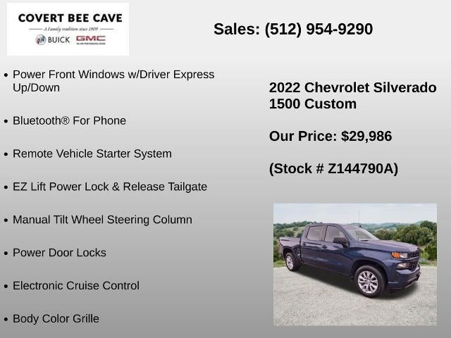 2022 Chevrolet Silverado 1500 LTD Crew Cab Short Box 2-Wheel Drive Custom