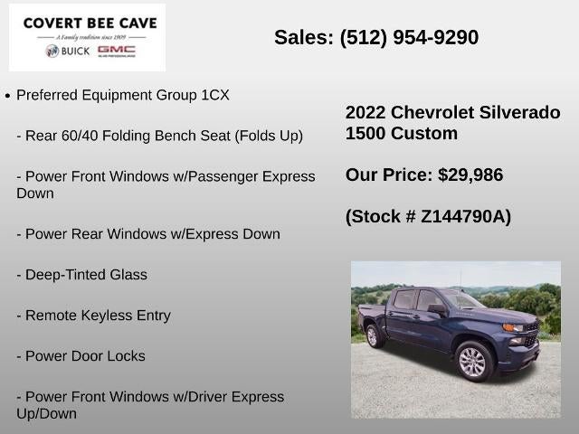 2022 Chevrolet Silverado 1500 LTD Crew Cab Short Box 2-Wheel Drive Custom