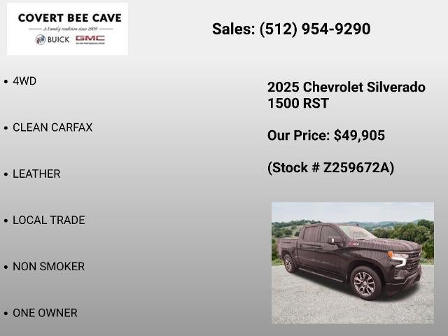 2025 Chevrolet Silverado 1500 Crew Cab Short Box 4-Wheel Drive RST
