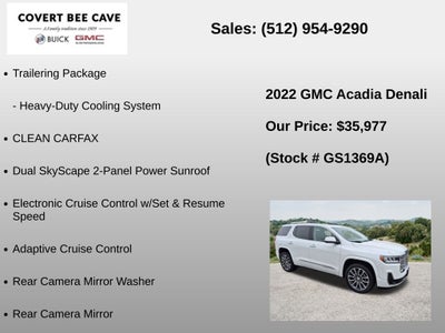 2022 GMC Acadia FWD Denali