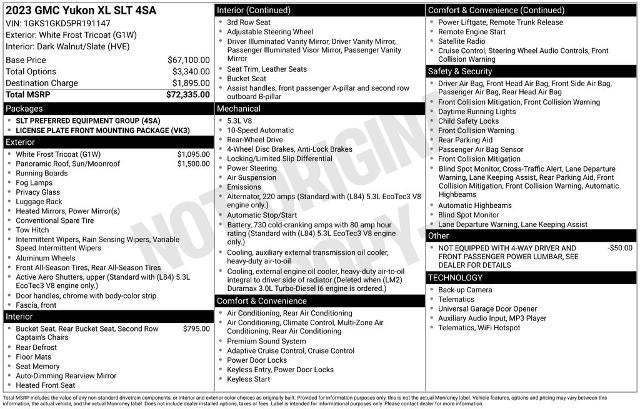 2023 GMC Yukon XL 2WD 4dr SLT