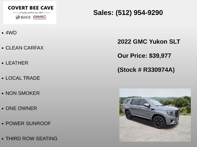 2022 GMC Yukon 4WD 4dr SLT