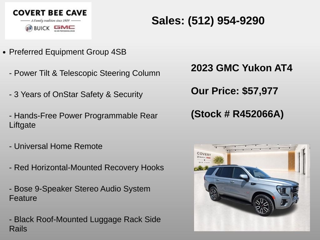 2023 GMC Yukon AT4