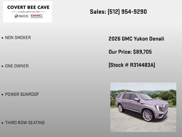 2026 GMC Yukon 4WD 4dr Denali
