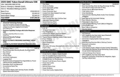 2025 GMC Yukon 4WD 4dr Denali Ultimate
