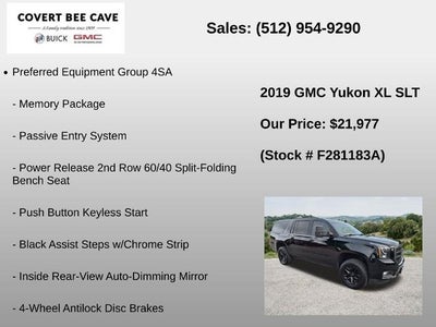 2019 GMC Yukon XL 4WD 4dr SLT