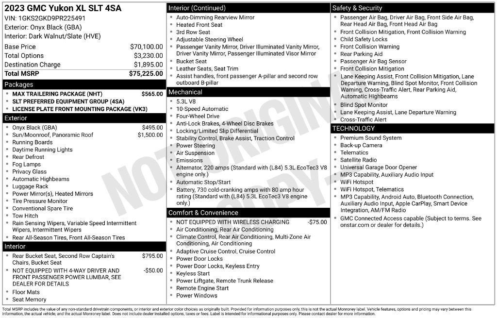 2023 GMC Yukon XL SLT
